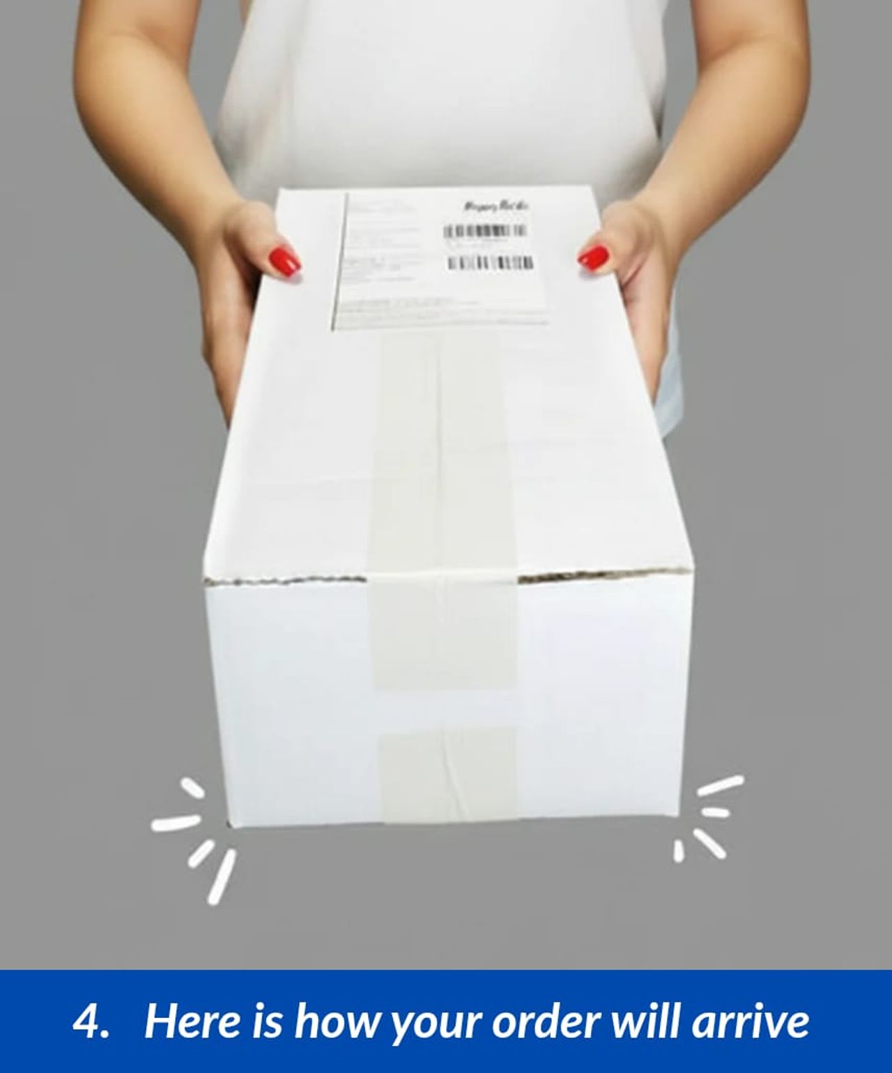 Securely packaged order ready for delivery