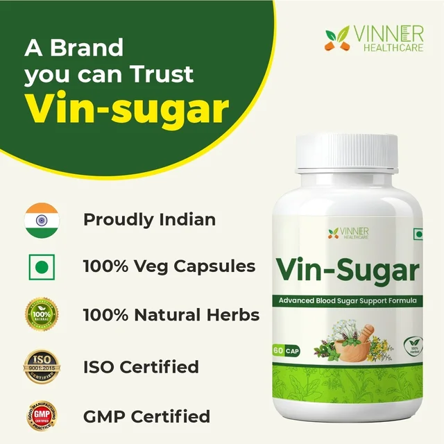 Vin-Sugar Capsules – Natural Support for Daily Sugar Wellness - 30-Day Pack