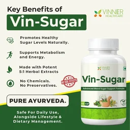 Vin-Sugar Capsules – Natural Support for Daily Sugar Wellness - 30-Day Pack