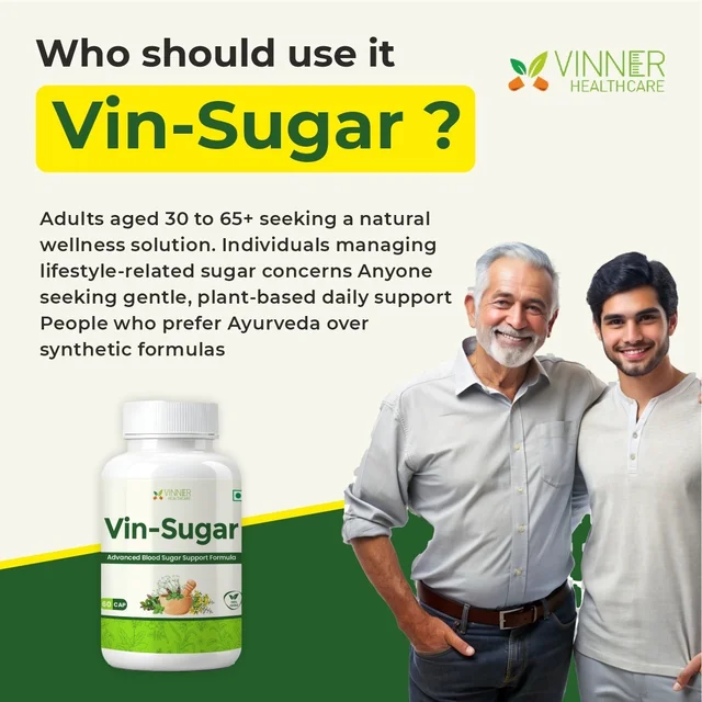 Vin-Sugar Capsules – Natural Support for Daily Sugar Wellness - 30-Day Pack