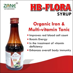 HB Flora Syrup – Ayurvedic Iron & Blood Building Tonic