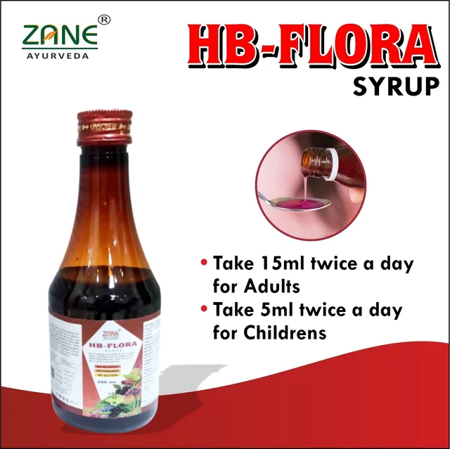 HB Flora Syrup – Ayurvedic Iron & Blood Building Tonic