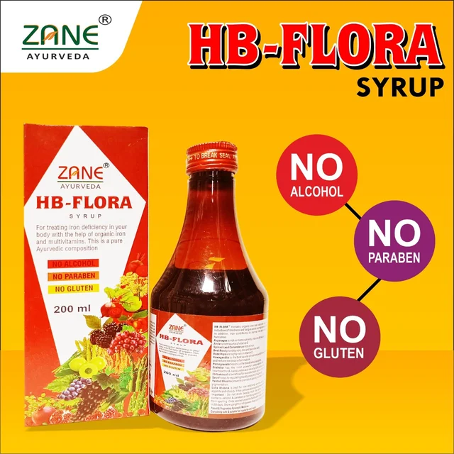 HB Flora Syrup – Ayurvedic Iron & Blood Building Tonic