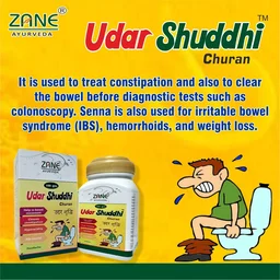 ZANE AYURVEDA Zane Ayurveda Udar Shuddhi Churan - Ayurvedic Medicine for Stomach Cleanse, Constipation & Digestion