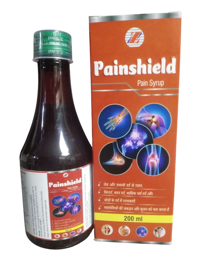 PainShield Ortho Syrup (200 ml) — Ayurvedic Syrup for Joint Pain, Back Pain & Musculoskeletal Inflammation | Maharasnadi + Yograj Guggulu + Shallaki