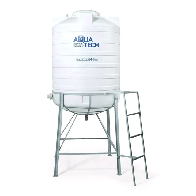AQUATECH Aquatech Pristine 1000 Litre 4 Layer Water Tank With 4 Feet MS Stand - Self Cleaning Over Head Water Tank