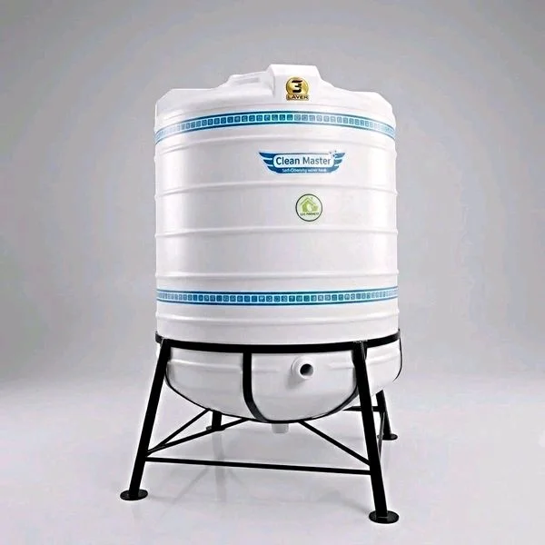 Sagar Clean Master 1000 Ltr 3 Layer Self Cleaning Water Tank With 4 Feet MS Stand