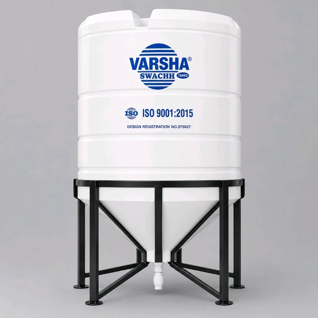 Varsha Swachh 1000 ltr 4 Layer Auto Clean Water Tank With 2 Feet MS Stand