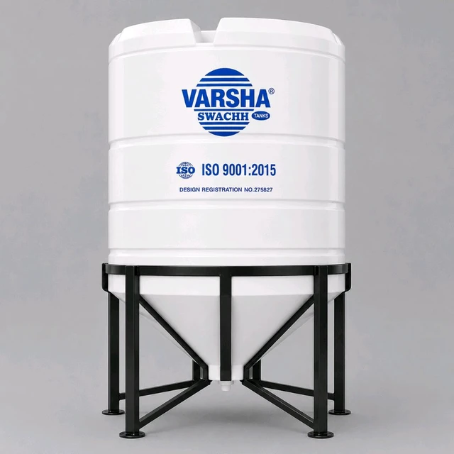 Varsha Swachh 1000 ltr 4 Layer Auto Clean Water Tank With 2 Feet MS Stand