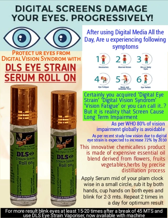 DLS Eye Strain Serum Roll On