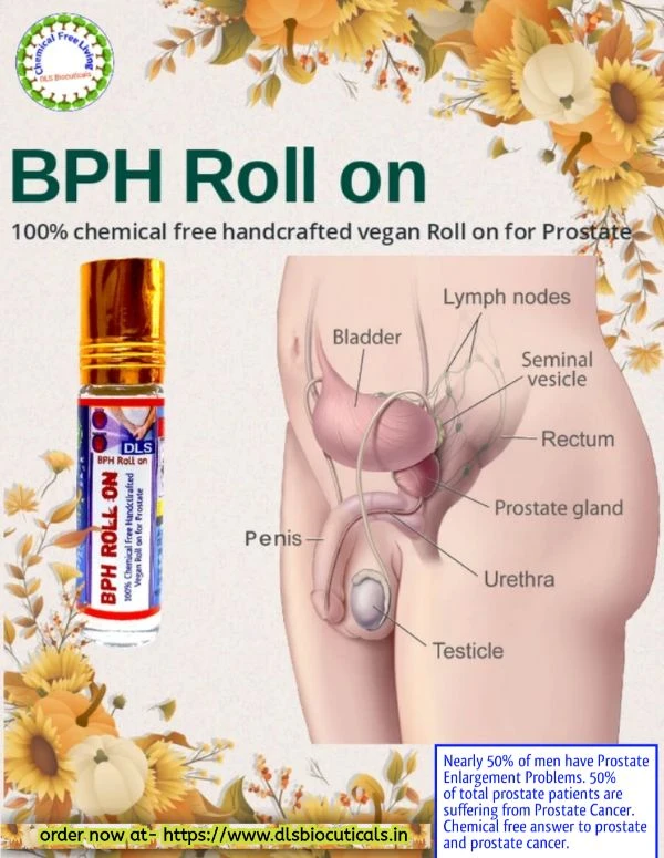 DLS BPH Roll On: 100% Chemical Free Roll On For Prostate - 8ML