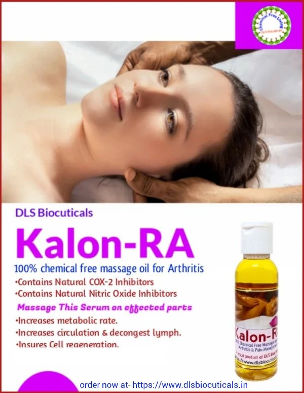 Kalon RA: 100% Chemical Free Massage Oil For Rheumatoid Arthritis