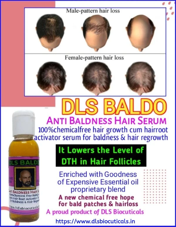 BALDO:100% Chemical Free Anti Baldness Hair Serum