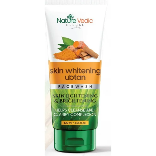 Nature Vedic Skin Whitening Ubtan Face wash For Skin Brightening & Lightening FaceWash - 120 ml
