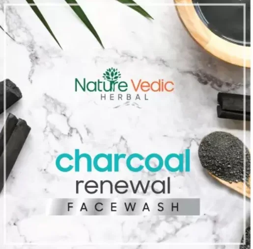 Nature Vedic Charcoal Face wash for Clean & Reveal Instant Fairness (120 ml) Face Wash - 120 ml