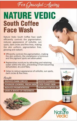 Nature Vedic South-Coffee Face wash For Glow & Radiance FaceWash - 120 ml