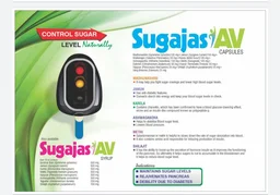Nature Vedic Sugajas-AV Capsules Ayurvedic Formula for Control Blood Sugar Levels | 30 Caps - 30 Capsules