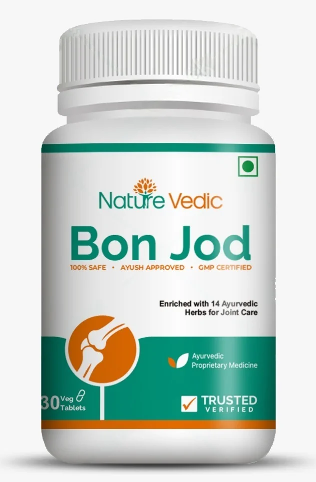 "Nature Vedic Bond Jod is Effective for Joint Pain, Gout & Arthritis. It Is enriched with 14 Ayurvedic Herbs. 100 % Safe Ayush Approved GMP Certified"