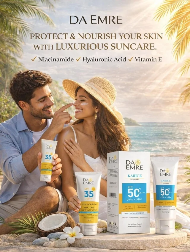 DA EMRE KARICE SPF 50 PA+++ UVA+ UVB Anti-Ageing, Brightening, UV Protection