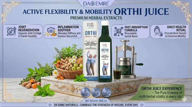 DA EMRE Natural ORTHI JUICE 500ml for Joint Pain, Bone Strength, Flexibility & Stiffness