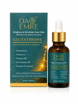 DA EMRE GLUTATHIONE SERUM 30ml for SKIN RADIANCE, Even Skin Tone, Reduce Dark Spots