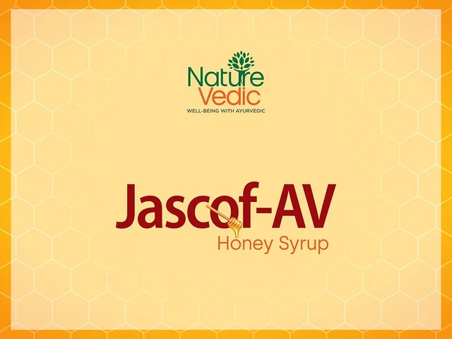 Nature Vedic Jascof AV Honey Cough Syrup For All type of Cold & Cough 300ml - 300ml