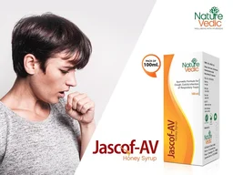 Nature Vedic Jascof AV Honey Cough Syrup For All type of Cold & Cough 300ml - 300ml
