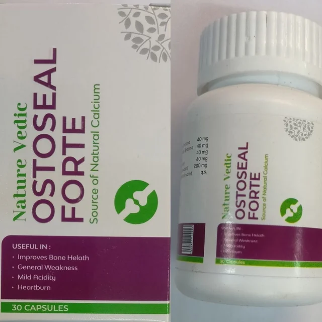 Nature Vedic Ostoseal Forte Source of Natural Calcium 30 Capsule - 30 Capsule