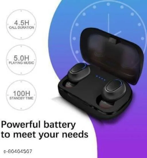 METSTYLE- L21 Truly Wireless Earbuds/air-pod/ buds5.0 Bluetooth Headset Bluetooth Headset (Black, True Wireless)