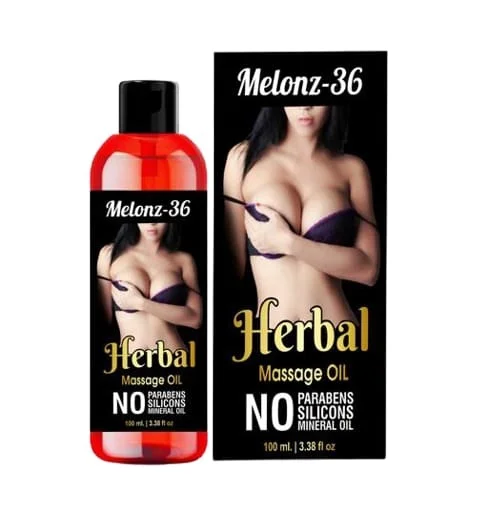 Melonz Breast enlargment oil (Herbal Massage oil) - 100ml, Black