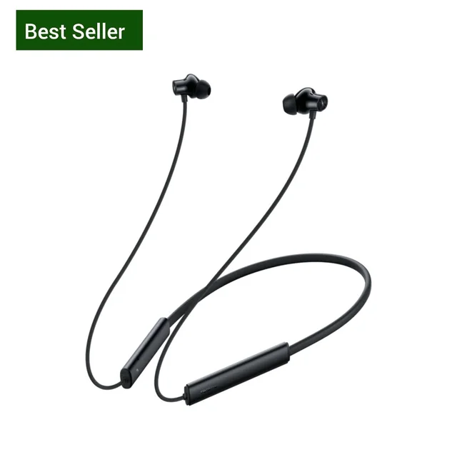 Realme Wireless 3 RMA2119 Bluetooth Neckband Earphones | Up to 40 Hours Playback | Fast Charging | Deep Bass | Magnetic Earbuds