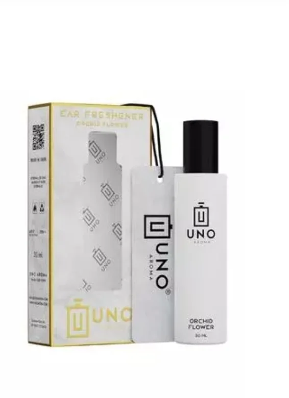 Uno Car Freshner Card " White Orchid"