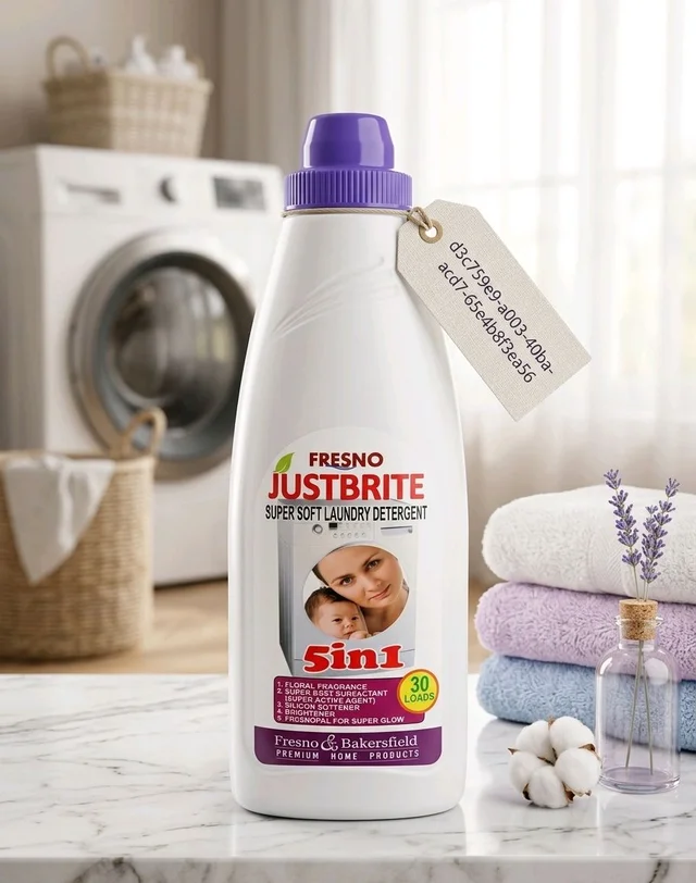 JUST BRITE (LIQUID LAUNDRY DETERGENT) - 1 LTR