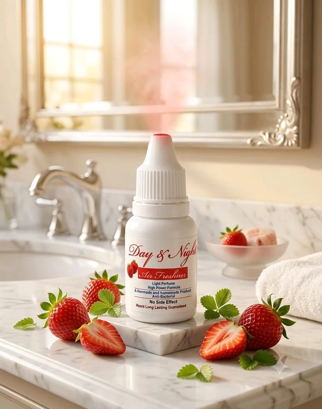 DAY AND NIGHT BATHROOM FRESHNER - 20 ML (STRAWBERRY FLAVOR) - *** LOW PRICE GUARANTEE ***