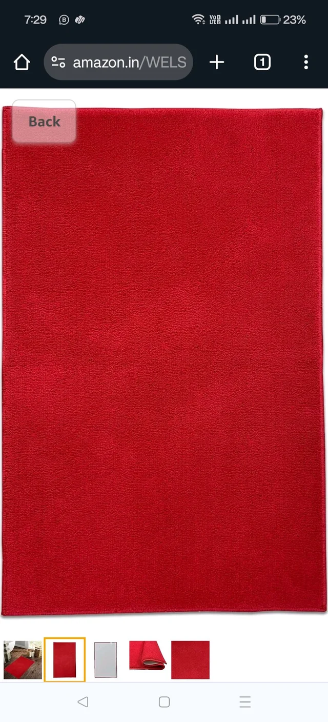 Welspun DRYLON Bath Mats SMALL ( 40CMX60CM)- Red