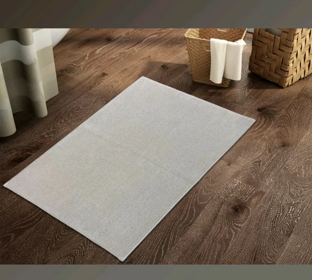 welspun drylon mats BIG size { 50*80 } CREAM WHITE - Mercury, 50cm * 80cm