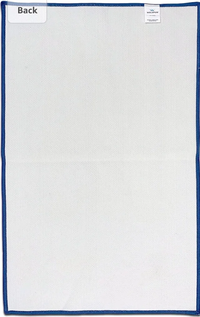 welspun drylon mats BIG size { 50*80 } DARK BLUE - Blue, 50cm * 80cm