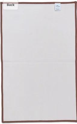 welspun drylon mats BIG size { 50*80 } DARK BROWN - Brown, 50 cm * 80 cm