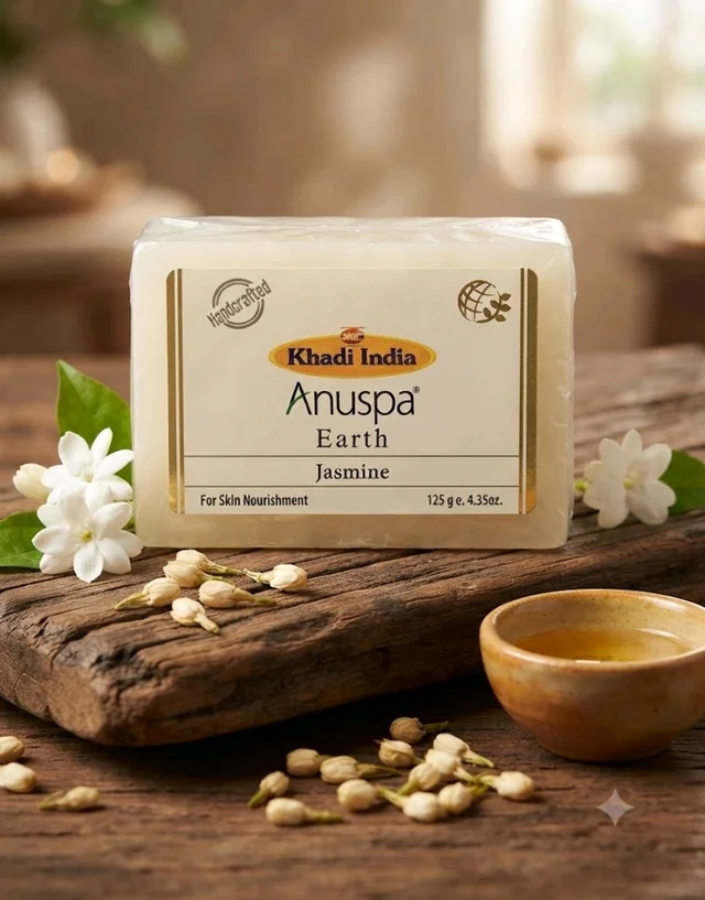 Anuspa- Khadi bath soap ( Buy 1 get 1 free ) JASMINE 