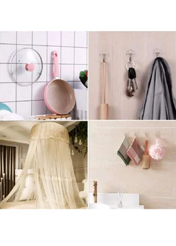 transparent wall hook ( 9 pcs )