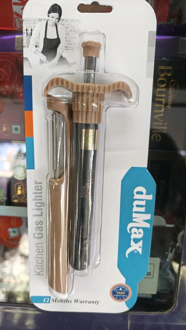 gas lighter with potato peeler 