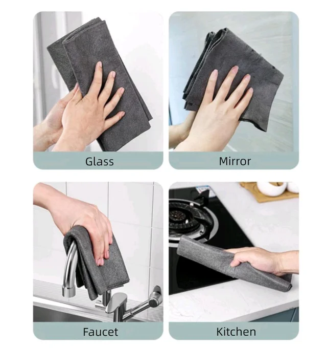 GRAY magic cleaning cloth ( 1 pcs ) (13*20 inch )