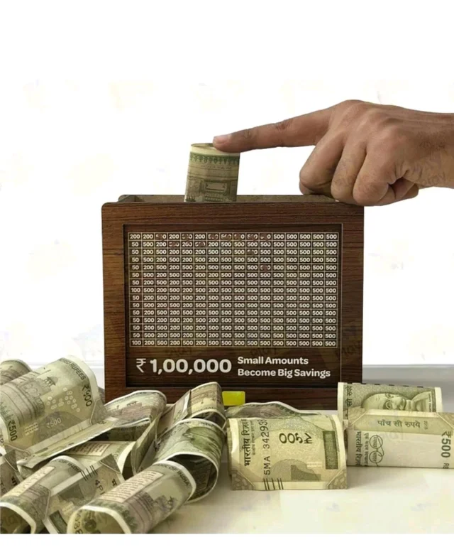 wooden money saving bank ( big size )
