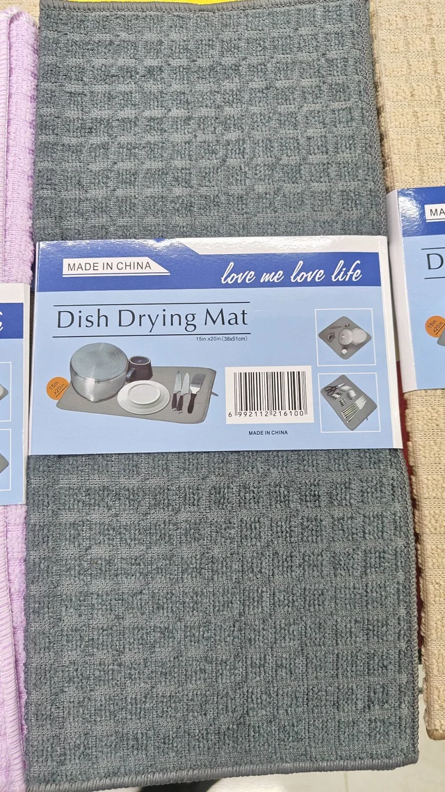 Dish drying mat 
