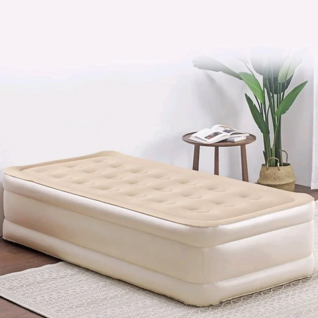 (Top Grade) Portable Inflatable Bed Folding Lazy Bed Collapsible Three-layer Airbag Strong Pressure Resistance For Travel Or Home Use