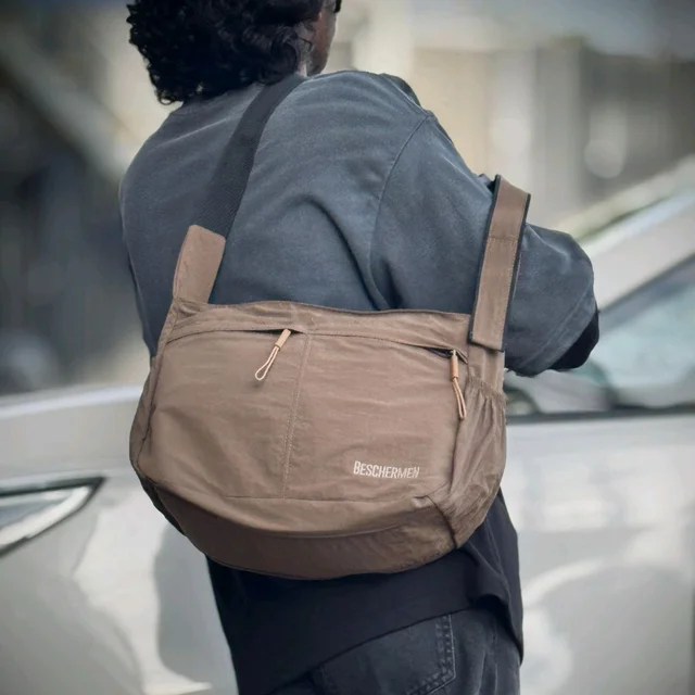 Street Style Utility Crossbody Bag for Men – Lightweight & Spacious
