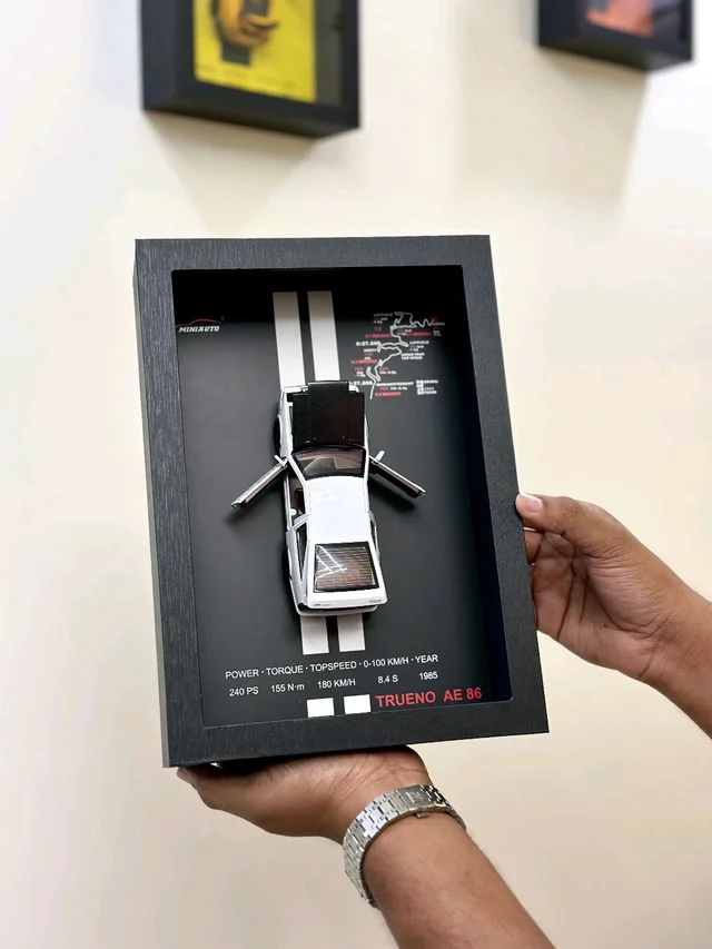 Premium Framed Car Model – 3D Wall Decor for Auto Enthusiasts, Unique Models