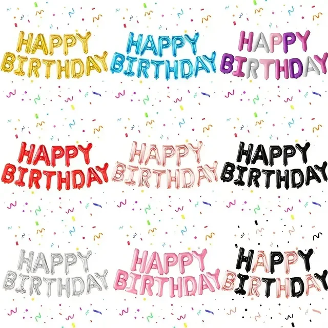 16 inch Happy Birthday Foil Balloon - Red