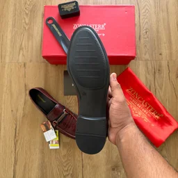 CROCO EMBOSSED LOAFER MAROON (CELM01) - UK 6