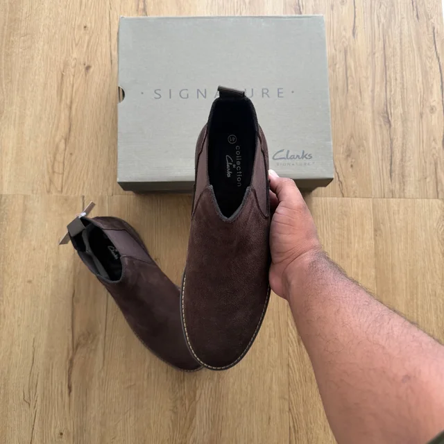 SUEDE LEATHER CHELSEA BROWN (SLCB01) - UK 6